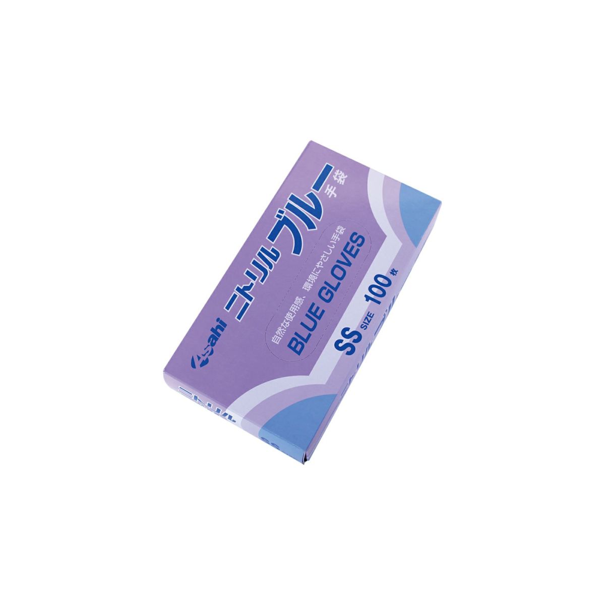 ニトリルグローブパウダー付きブルー (100枚入)SS