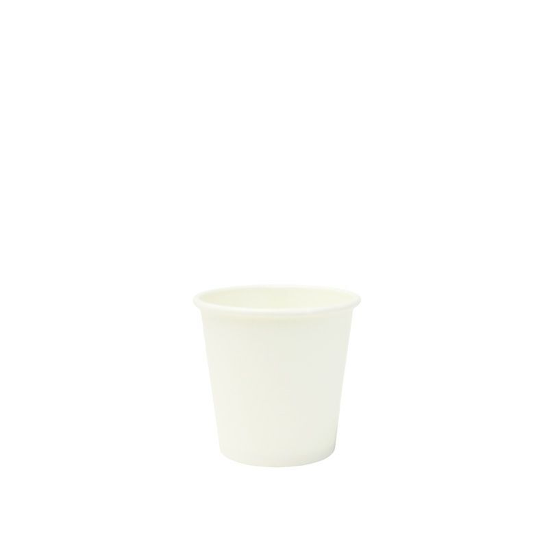 使い捨て紙コップ)ホワイトカップ ２オンス 白無地(50個入)
