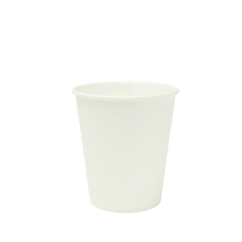  使い捨て紙コップ)ホワイトカップ ７オンス 白無地(50個入)ロースタック