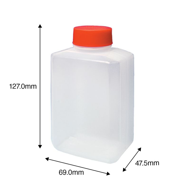 ポリ容器・たれびん)ポリ容器　角３５０Ｒ　インナーリング付 (約315cc)