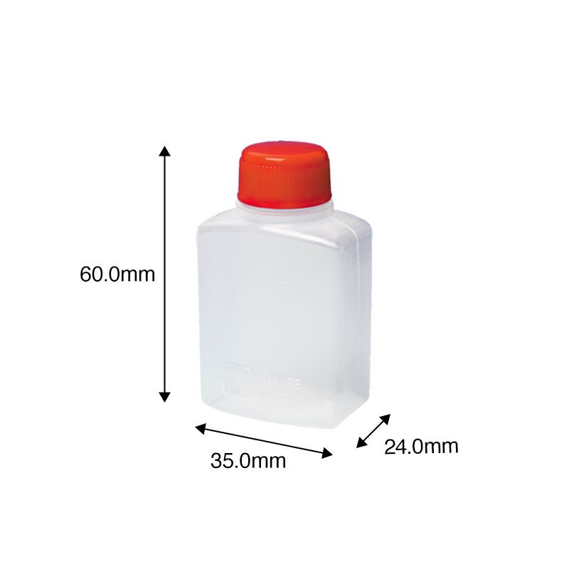 ポリ容器・たれびん)ポリ容器　角大Ｒ (約32cc)