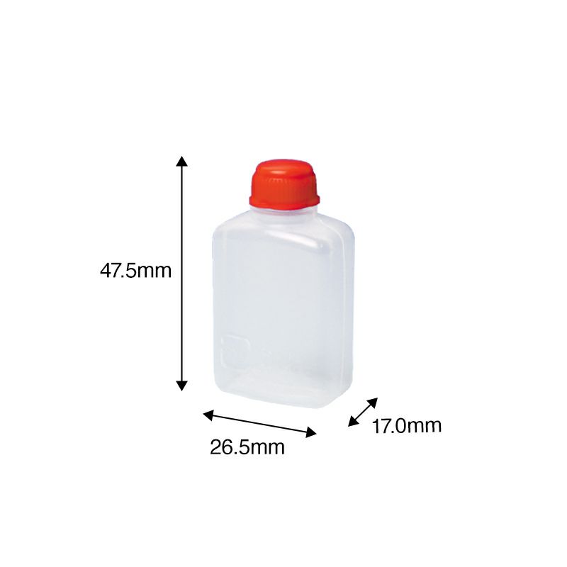 ポリ容器・たれびん)ポリ容器　角中Ｒ (約13.5cc)